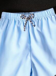 Tween Boys Letter Print Short Sleeve T-Shirt And Shorts Summer 2 Pieces Outfit - White - View 6