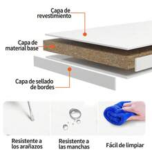 Estantería alta y estrecha, mueble alto y estrecho de 6 niveles, estantería angosta blanco, estantería alta y estrecha independiente para espacios pequeños - Blanco cálido - Ver 11