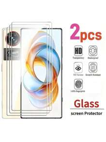 2pcs Mobile Phone Film Screen Protector, Suitable For ZTE Phone Models Such As Nubia/Blade/Axon/Voyage/Easy To Install High-Definition Transparent, Bubble Free, Scratch Resistant, And Drop Resistant Tempered Glass Screen Protector, Ultra High Definition Gift, Suitable For Birthdays/Easter/'s Day/Christmas/Family/Friends/Boys/Girls