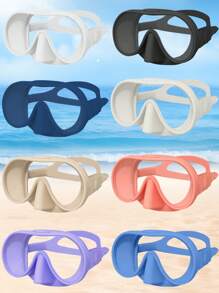 180° Wide View Anti-Fog Diving Mask, Waterproof And Anti-Fog Snorkeling Mask, Large Vision Diving Goggles With Adjustable Strap And Leakproof For Water Activities, Beach Essentials, Beach Accessories, Pool Float