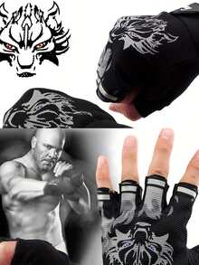 زوج من قفازات ركوب الدراجات للرجال للأنشطة الخارجية، مضادة للانزلاق ، واقية من أشعة الشمس، مقاومة للتآكل، للمشي، التسلق، الصيد، الرياضة والتدريب الخارجي - متعدد الألوان - مشاهدة 5