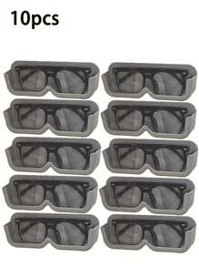 10 piezas/3 piezas/1 pieza Organizador de gafas de montaje en pared sin taladro, cajas de almacenamiento, soportes, adecuado para dormitorio, sala de estar, baño, cocina para organizador de almacenamiento de mujer, artículos esenciales de viaje, regreso a la escuela, almacenamiento de dormitorio, decoración de otoño