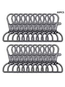 5/10/20/30/45/60 Pcs Rotating Buckle Keychain Clips, D-Ring Clips, Hangnailer Accessories For Keychain Making, Lanyard Making, Wallet DIY Craft - Keychain - View 31