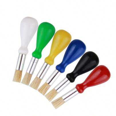 4pcs/Set 6pcs/Set Easy To Hold Paint Brushes, Artist Paintbrushes With Grip Handles For DIY Painting, Craft, Arts & Crafts,Back To School