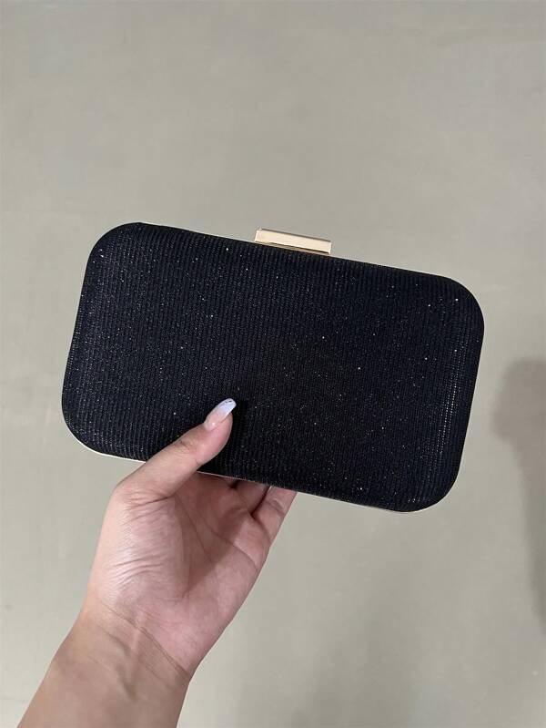 Baila Morena Bolsa Clutch festa de mão carteira casamento glitter listra fecho com trava feminina alça de corrente cadeia alça de mão retirável Dia das Mães