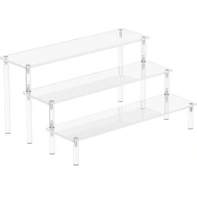 1/2/3/4 层亚克力展示架、透明香水收纳架、纸杯蛋糕架、POP 人物架、派对桌甜点架、梳妆台、房间装饰和收纳