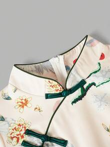 Chinese Style Qipao Cheongsam Dress, Elegant And Comfortable For Everyday Wear, Suitable For Young Women - Multicolor - View 3