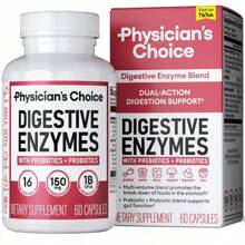 Physician's Choice Digestive Enzymes With Probiotics + Prebiotics - Mealtime Discomfort & Bloating Relief - Multi Support For Digestion & Gut Health-60 CAPSULES - 30 Đếm - Xem 9