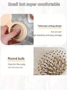 1 件儿童迷你便携式梳子，轻巧折叠双面旅行梳子和镜子一体式，适合儿童户外度假和旅行携带，是送给孩子礼物的理想选择 - 彩色 - 查看 7