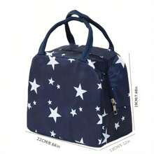 1pc Lunch Bag, Insulated Lunch Bag, School Lunch Bag, Work Lunch Bag, Food Thermal Bag - Multicolor - View 3