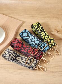 Fashion Embroidery Hand Wrapped Strap Adjustable Simple Adjustable Wide Strap Portable Shoulder Strap Multifunctional Shoulder Strap Leopard Print Cheetah Print - Multicolor - View 3