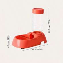 4件套宠物自动饮水和食物碗分配器，PP塑料水碗，猫狗喂食盘套装 - 彩色 - 查看 3