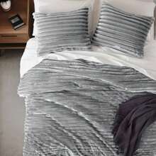 Fluffy Ribbed 2/3 Pieces Cord-Textured Bedding Comforter Set,Plush 300 Gsm Fabric For Weighty Durability And Softness Comforter Sets,2 Pieces Set For Twin-Twin XL Size,3 Pieces Set For Full-Queen-King-CAL King Size,Cozy All-Season Home Textile For Stylish Home Bedroom Décor,Modern Room Decor,Summer Prmo, Halloween Christmas Thanks Giving Gifts