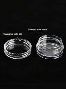 5/10 sztuk Mini 10g Przezroczysta Podzielona Butelka - Podróżna, Przezroczysta, Wymienna Butelka Na Próbki Kosmetyków Do Zdobienia Paznokci, Urody, Pielęgnacji Skóry I Makijażu - Przenośna, Szczelna I Trwała