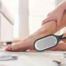 4 Stück/2 Stück/1 Stück waschbare Fußfeile - Mit direkter Aufbewahrungsabdeckung, Fersenschaber, Fußbürste, Edelstahl-Fußreibe, Fußreiniger, Hornhautentferner - Doppelseitiges Fußpflegewerkzeug, Edelstahl-Fußpflege-Feile, Tägliche Pflege, Glatte Haut Spa Zuhause und Nagelpflege Essentiell