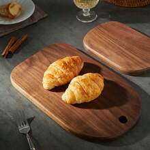 1 Piece Hanging Wooden Cutting Board - Acacia Wood Cutting Blocks, Perfect For Families, Restaurants, Fruits, Vegetables, Cooked Outdoor Picnics, Parties And Holidays Such As Christmas, Valentine's Day And Mother's Day