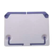 Soporte de lectura portátil, soporte para libros, estante de recetas, soporte plegable, organizador de libros de cocina, sujetalibros para partituras de música, tabletas de recetas - Azul - Ver 5