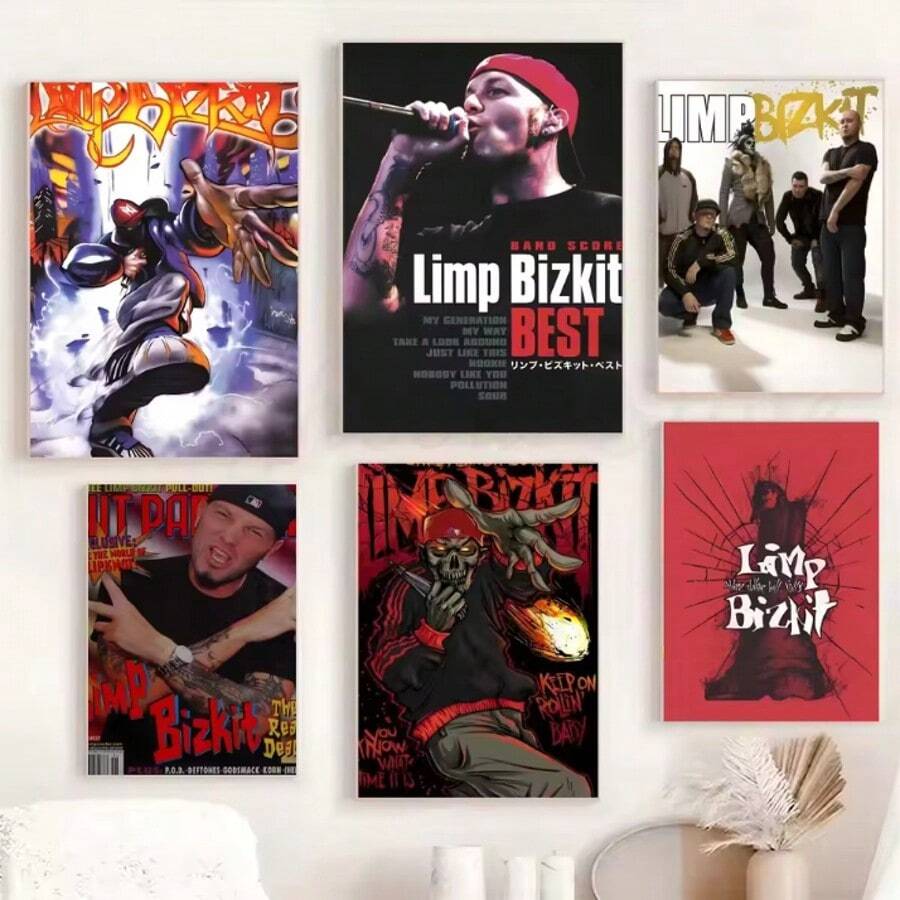 1 Piece Unframed Pop Posters Wall Arts Limp Bizkit Poster Poster Paper Print Home Living Room Bedroom Entrance Bar Cafe Art Painting Decoration
