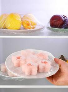 200 pièces Ensemble jetable de pellicule plastique et de bonnet de douche, Couvercle réutilisable en plastique PE pour boîte alimentaire, Pellicule plastique transparente, Sac en film PE, Couvercle jetable élastique pour bol, Convient pour la conservation des aliments, le réfrigérateur, les restes, les fruits, le pique-nique, le barbecue - Fournitures de cuisine de haute qualité, Couvercles élastiques et ajustables en plastique pour bol, Sacs d'emballage universels pour la cuisine anti-odeur, anti-fuite et anti-poussière, Couvercle pour congélateur