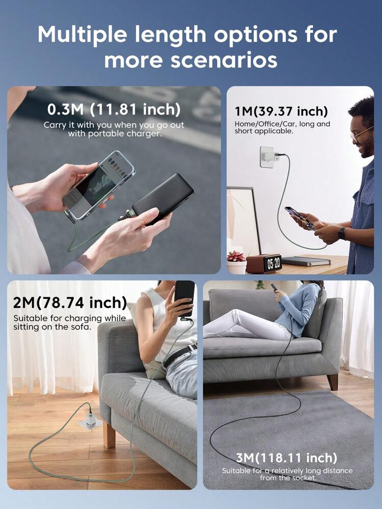 USB Type C Cable,60W Max Fast Charging Cord Compatible With Iphone 16/15series, 3A Max USB A To Type C Charger Cable Compatible With Samsung Galaxy S23 Ultra,S22 Note 20 Redmi Note K60 K50 11 11s 12 Plus Oppo Reno 4 Realme X2 X3 Pro Compatible With IPhone 16, 16 Pro Max, 15, 15 Plus, 15 Pro, 15 Pro Max,Compatible With Xiaomi, Compatible With OnePlus 90 Degree Right Angle Aluminum Alloy Nan - Green - View 7