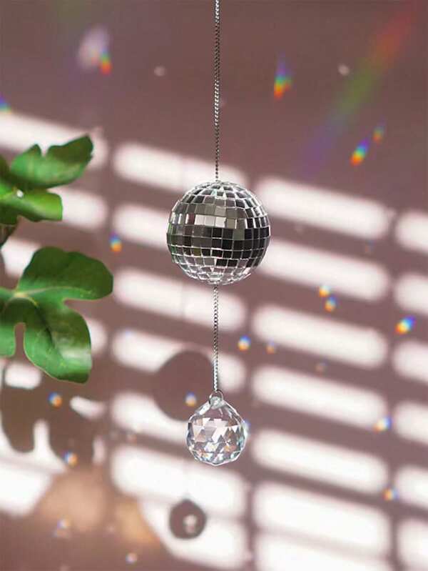 1pc Mini Disco Crystal Decoration Pendant Sun Catcher Ball (Foam Disco Ball)