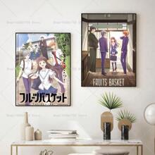 1pc /3PCS Wall Arts Posters Optional Frame Pop 1PC Fruits Basket Poster Paper Print Home Living Room Bedroom Entrance Bar Restaurant Cafe Art Painting Decoration - Multicolor - View 7