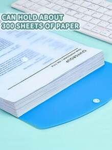 6/12pcs A4 Size High Capacity Ring Binder Folders, Modern PP Material With Expandable Button & Label Pockets, Suitable For School, Home, Office, Travel - Portable Design, Back To School, School Supplies - Horizontal (6-pack) - View 4