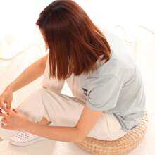 New Tatami Cushion Breathable Widely Applied Comfortable Round Straw Weave Handmade Pillow For Floor - Màu Khaki - Xem 5