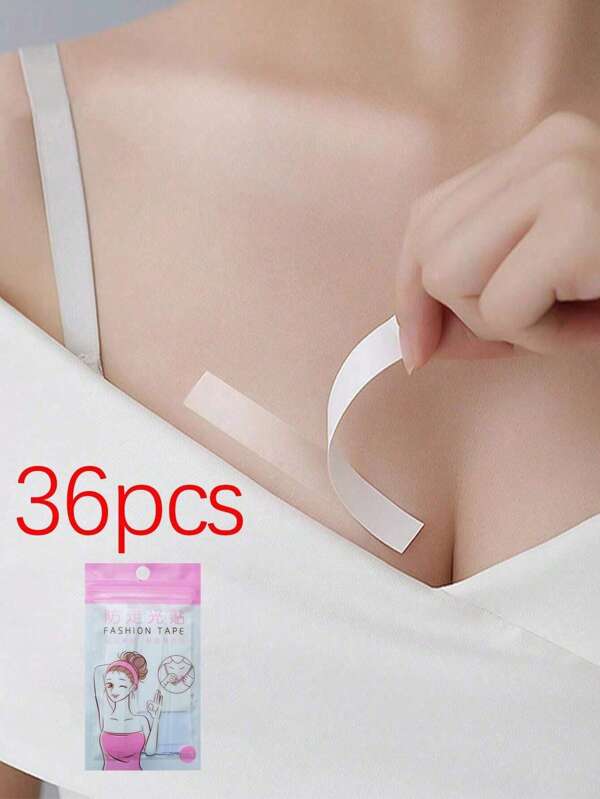 Cinta de moda para ropa, cinta adhesiva doble cara, fuerte adhesivo, cinta de seguridad para el Body transparente, 36 tiras, cinturón