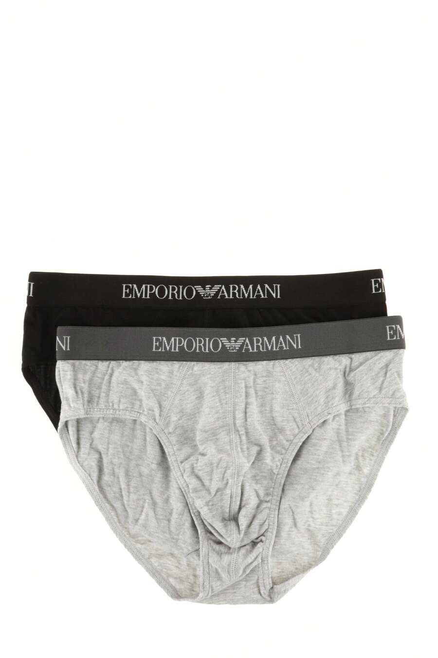 Emporio Armani ✅ Pack de 2 slips clásicos de algodón para hombre: Diseño cómodo y ajuste medio, con logo de la marca en contraste y bolsillo interior forrado. Ideales para el día a día. Entrega rápida en 24/48h (Península).