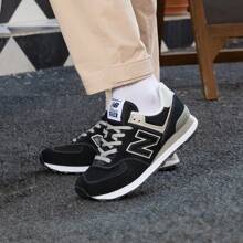 NB男鞋女鞋574系列复古跑步鞋运动休闲鞋情侣鞋ML574EVB - 黑色 - 查看 4