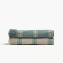 Neva 2 Pcs Kitchen Towel Set | 50x70 Cm | %100 Cotton - Beige - View 3