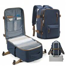 Large Travel Backpack For Men, Large Carry On Backpack, Personal Item Travel Bag, Airline Approved Backpack With Laptop Compartment Fit 15.6Inch Laptop Backpack, College Weekender Business Hiking Bag With Dry And Wet Separation Pocket, Sports Backpack School Backpack, Water Resistant Daypacks For Outdoor, Business, Travel, Hiking, 180°Opening And Closing, Multi Colors Option Holiday Essentials Men Essentials Large Capacity Bag Travel Bags - Multicolor - View 8