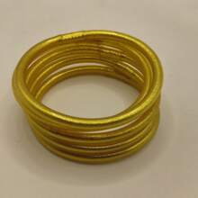 Bộ 5 chiếc vòng tay thạch nhũ lấp lánh Trang sức sang trọng dành cho nữ làm quà cưới - Nhiều màu - Xem 1