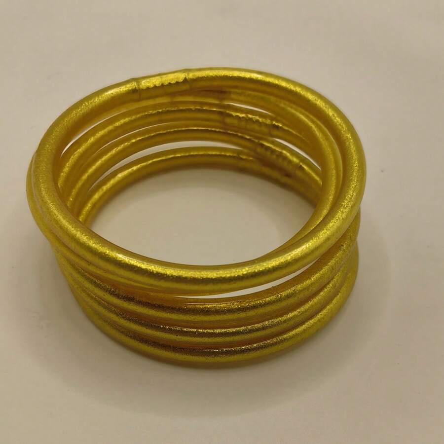 Bộ 5 chiếc vòng tay thạch nhũ lấp lánh Trang sức sang trọng dành cho nữ làm quà cưới - Nhiều màu - Xem 1