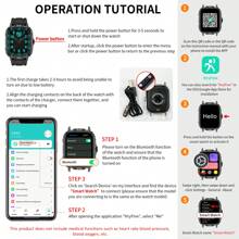 Nieuwe Hot Silicone Band Smart Watch Met 2.01" Full Screen Touch, Bellen/Beantwoorden Telefoongesprek, Stappenteller Calorieënteller, Multi-Sport Modi Afstand Volgen, USB Opladen, Melding Wekker, Compatibel met Iphone & Android Smartphones