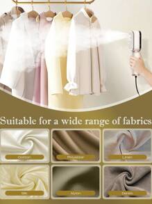 SCISHARE 3-In-1 Vertical Garment Steamer & Iron With Clamping Plate | 1000W Fast 20s Heat-Up | 155°C Dual Steam Modes (15g/Min) | 180° Rotatable Panel | 60ml Tank | Portable Travel Steamer Iron For Clothes | Home & Travel Essentials