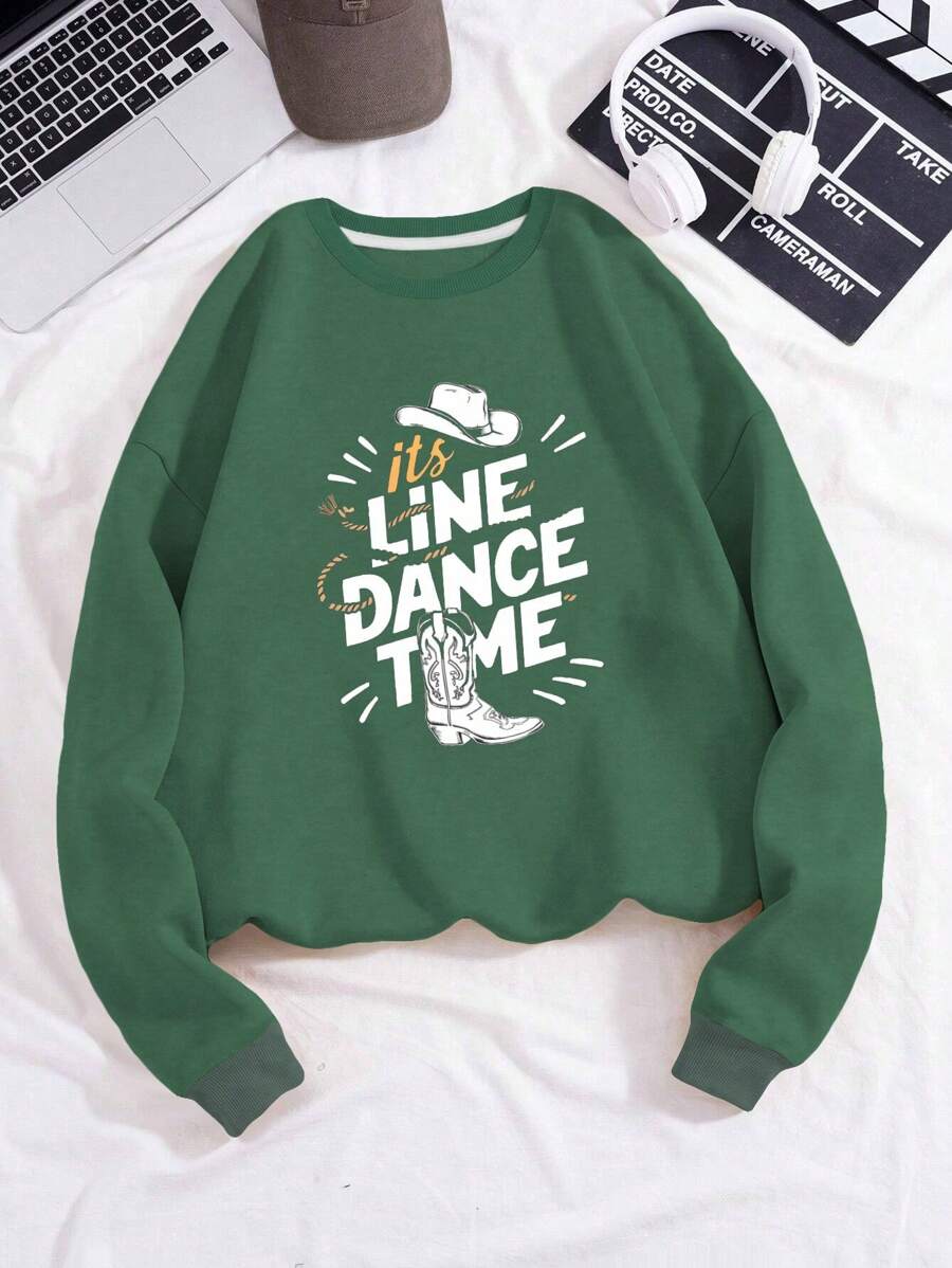 It S Line Dance Time Women's Fashion Sweatshirts