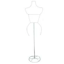 Silver Silhouette Wire Display With Woman Base - Silver - View 1