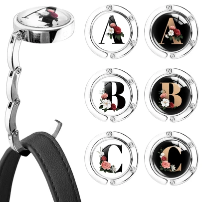 可折叠钱包挂架、手提包挂架、桌面挂架、个性化字母A-Z、钱包收纳架、女士手提包挂架、桌面挂架，更好地保护和展示您的包包，适合女孩和女士使用