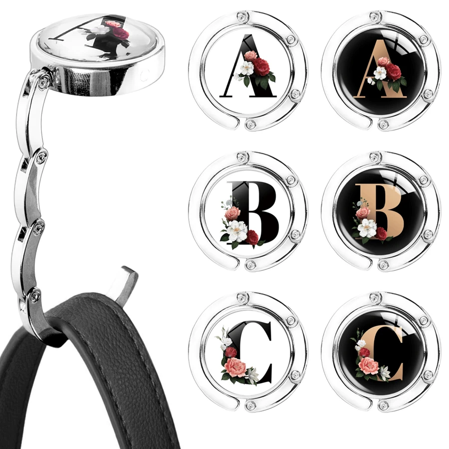 可折叠钱包挂架、手提包挂架、桌面挂架、个性化字母A-Z、钱包收纳架、女士手提包挂架、桌面挂架，更好地保护和展示您的包包，适合女孩和女士使用