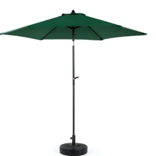 okwish Parasol Garden Parasol Cantilever Parasol Balcony Parasol With Crank 264x264 Cm (L * W) - Dark Green - View 9