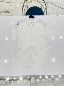 Leze Shirt With Collar Detail/E066 - White - View 1