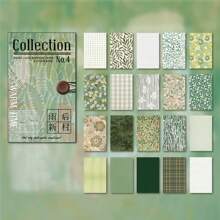 60sheets Retro Artistic Style Handbook Decoration Material Scrapbook DIY Photo Album Material Paper Pack For Planner Journaling, Junk Journal, DIY Crafts Back To School