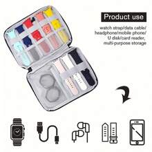 Elegant Watch Organizer Bag - Perfect Rectangle Storage Solution For Watches & Straps, Ideal For Travel, Watch Storage Bag Multifunctional Portable Travel Bag, Watch Strap Storage Bag, Jewelry Storage Box