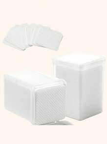 Lenços Não Felpudos para Unhas, Lenços para Cola de Extensão de Cílios, 200/400/600 peças Tecido Não Tecido Super Absorvente e Macio, Lenços para Cola de Cílios, Lenços Removedores de Esmalte de Unha para Suprimentos de Extensão de Cílios e Frascos de Esmalte de Unha