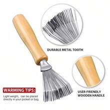 1 pieza Limpiador de peine - Peine de masaje con cojín de aire para el hogar, herramienta de limpieza con garra, cepillo para peine, herramienta de limpieza para desenredar el cabello, cepillo de cerdas limpiadoras, mini herramienta de limpieza de cerdas para eliminar el cabello y el polvo, adecuado para uso doméstico y de salón, útiles escolares, regalos, artículos esenciales del hogar, cepillo de cabello, peine, herramientas para el cabello, productos y accesorios para el cabello para barbería, salón de belleza, artículos esenciales de viaje, útiles escolares, artículos esenciales de viaje y vacaciones, accesorios para el cabello para mujeres