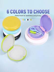 Caja de almacenamiento para frenos dentales invisibles sin espejo, con succión magnética - Multicolor - Ver 11