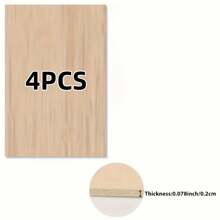 12" X 16" X 2mm Unfinished Light Brown Basswood Plywood, Smooth Surface, Ideal For Laser Cutting, Wood Burning And Architectural Modeling, Suitable For DIY Crafts And Design Projects - Light Brown - View 10