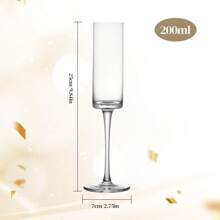 Set Of 4 Champagne Glasses With Elegant Gift Box - Perfect For Celebrations - A - View 2